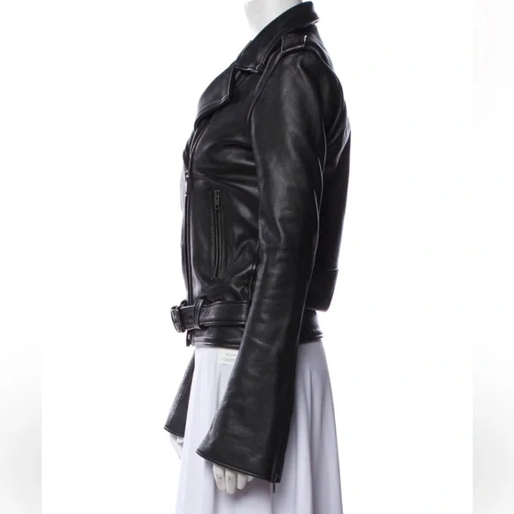 Understated leather jacket - Picture 3 of 5